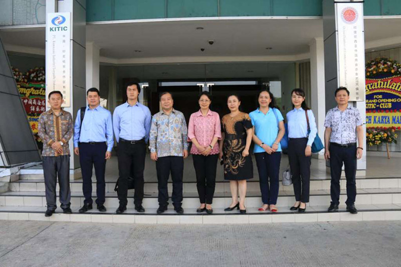 Wei Yu, Deputy Director of Guangxi Foreign Affairs Office, and his delegation visited the cooperation zone for investigation